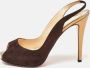 Christian Louboutin Pre-owned Suede heels Brown Dames - Thumbnail 2