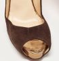 Christian Louboutin Pre-owned Suede heels Brown Dames - Thumbnail 8
