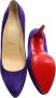 Christian Louboutin Pre-owned Suede heels Purple Dames - Thumbnail 9