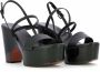 Clergerie Elegante sandaal met drie bandjes en zwarte lakdetails Black Dames - Thumbnail 2