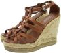 Coach Pre-owned Leather espadrilles Brown Dames - Thumbnail 2