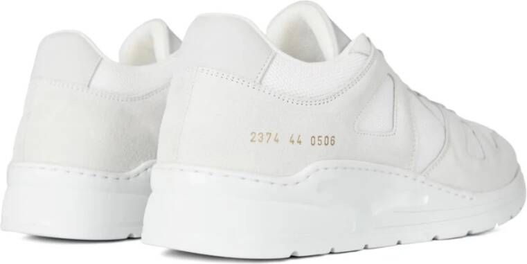 Common Projects Witte Cross Trainer Sneakers Logo White Heren