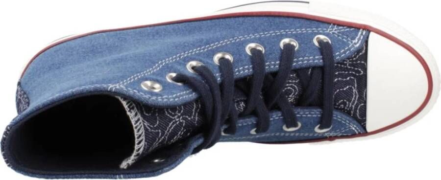 Converse Hoge Sneakers voor Modieuze Vrouwen Blue Dames