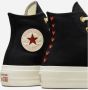 Converse Zwarte Hoge Sneaker Chuck Taylor All Star Lift Platform - Thumbnail 13
