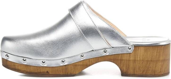 Copenhagen Shoes Zilveren Sandalen Ss24 Gray Dames