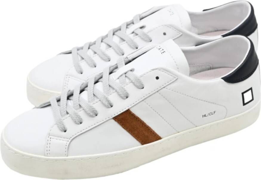 D.a.t.e. Lage Kalf Wit Blauw Sneakers Multicolor Heren