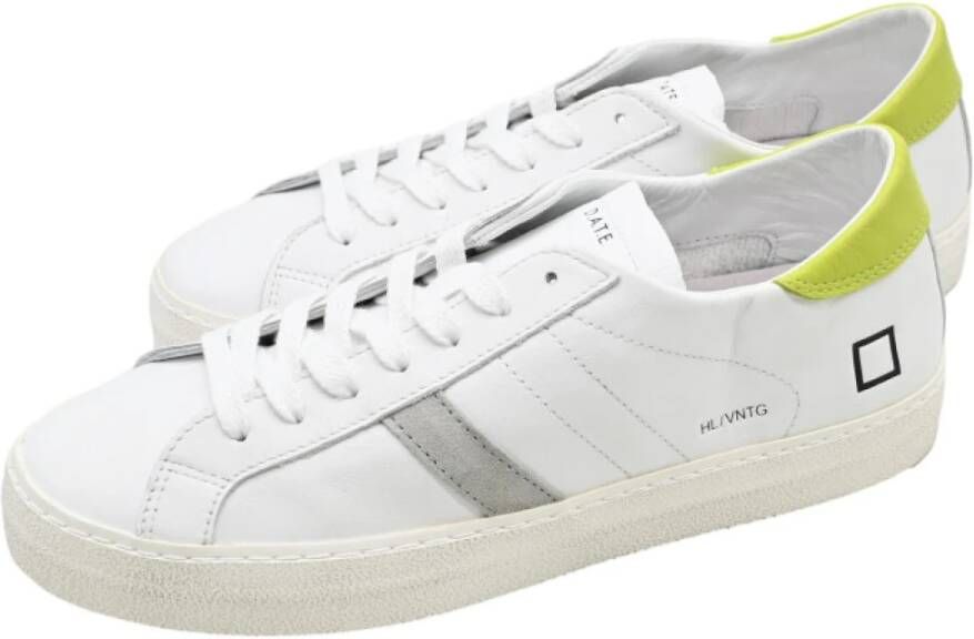 D.a.t.e. Vintage Low Top Sneakers White-Apple Multicolor Heren