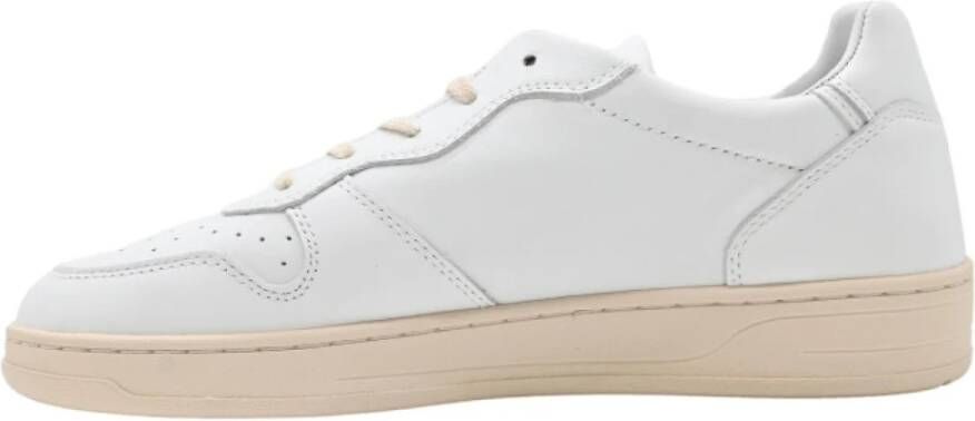 D.a.t.e. Wit-Blauw Court Basic Sneakers White Heren