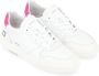 D.a.t.e. Witte en Roze Leren Court Sneaker White Dames - Thumbnail 4