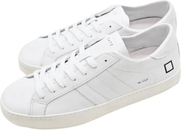 D.a.t.e. Witte lage kalfssneakers White Heren