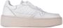 D.a.t.e. Witte Leren Lage Sneakers met Geperforeerde Neus White Dames - Thumbnail 7