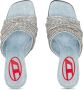 Diesel D-Sydney Sdl S Sandals Mule sandals with rhinestone band Gray Dames - Thumbnail 4