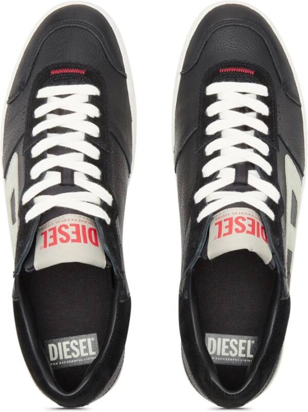 Diesel S-Leroji Low Distressed sneakers in leather and suede Black Heren