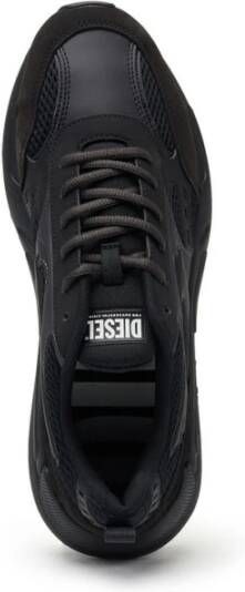 Diesel Mesh en Suède Sneakers Zwart Heren