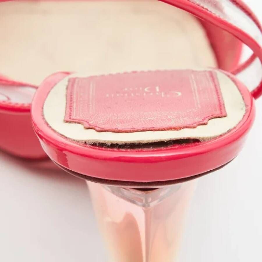 Dior Vintage Pre-owned Leather sandals Pink Dames