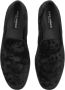 Dolce & Gabbana Fluwelen Loafers Zwart Made in Italy Black Heren - Thumbnail 4