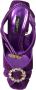 Dolce & Gabbana Paarse Kristal Enkelband Sandalen Purple Dames - Thumbnail 21