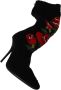 Dolce & Gabbana Rode Rozen Stretch Booties Schoenen Multicolor Dames - Thumbnail 7