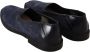 Dolce & Gabbana Blauw lederen geperforeerde slip op loafers schoenen - Thumbnail 15
