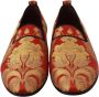 Dolce & Gabbana Rode Gouden Brokaat Loafers Pantoffels Schoenen Yellow Heren - Thumbnail 3