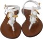 Dolce & Gabbana Witte Leren Munten Flip Flops Sandalen Schoenen White Dames - Thumbnail 12