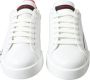Dolce & Gabbana Portofino Rode en Witte Leren Sneakers Multicolor - Thumbnail 21