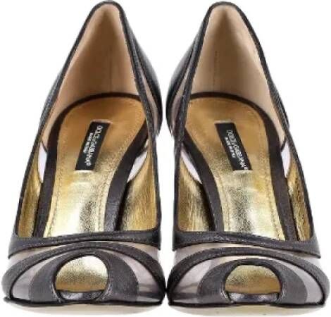 Dolce & Gabbana Pre-owned Leather heels Gray Dames