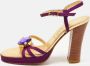 Dolce & Gabbana Pre-owned Satin sandals Purple Dames - Thumbnail 2
