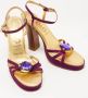 Dolce & Gabbana Pre-owned Satin sandals Purple Dames - Thumbnail 4