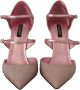 Dolce & Gabbana Roze glitter sandalen met bandjes Mary Jane schoenen - Thumbnail 4