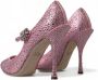 Dolce & Gabbana Roze Kristal Statement Pumps Pink Dames - Thumbnail 4