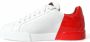 Dolce & Gabbana Portofino Rode en Witte Leren Sneakers Multicolor - Thumbnail 29