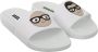 Dolce & Gabbana White Leather #dgfamily Slides Shoes Sandals White Dames - Thumbnail 4