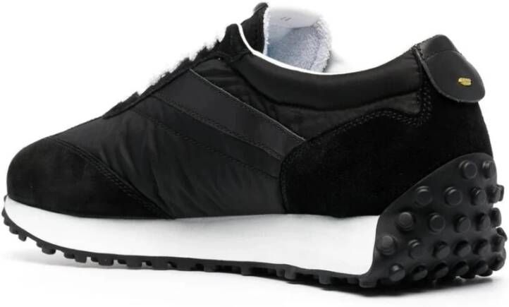 Doucal's Zwarte Leren Casual Sneakers voor Mannen Black Heren