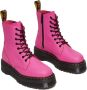 Dr. Martens Roze Leren Platform Laarzen Pink Dames - Thumbnail 2