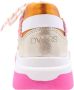 DWRS LABEL DWRS LOS ANGELES tweed Roze Champagne Dames Sneaker B9101 - Thumbnail 7