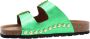 Dwrs Stijlvolle Zomer Slippers Green Dames - Thumbnail 4