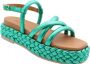 Dwrs Trendy Sandal for Summer Green Dames - Thumbnail 8