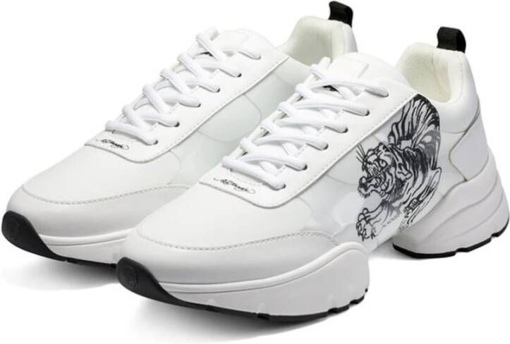 Ed Hardy Tiger Runner Sneakers White Heren