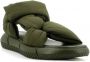 Elena Iachi Flat Sandals Green Dames - Thumbnail 2