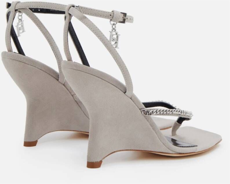 Elisabetta Franchi High Heel Sandals Gray Dames