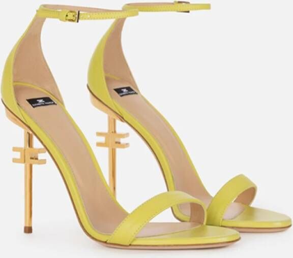 Elisabetta Franchi High Heel Sandals Yellow Dames