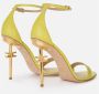 Elisabetta Franchi High Heel Sandals Yellow Dames - Thumbnail 3