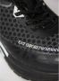 Emporio Armani EA7 Unisex Zwarte Witte Sneaker van Eco Leer Mesh Zwart Heren - Thumbnail 6