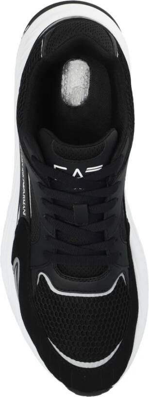 Emporio Armani EA7 Sneakers met logo Black Heren