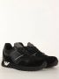 Emporio Armani Zwarte Sock-Sneaker met Contrasterende Logo-inzetstukken Black Heren - Thumbnail 12