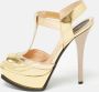 Fendi Vintage Pre-owned Leather sandals Yellow Dames - Thumbnail 2