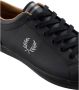 Fred Perry Baseline Leren Sneakers Black Heren - Thumbnail 6