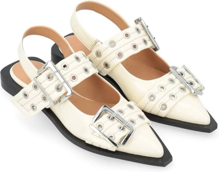 Ganni Laced Shoes White Dames