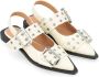 Ganni Laced Shoes White Dames - Thumbnail 4